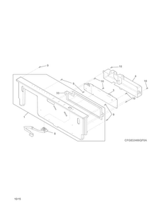 Part Location Diagram of 807144701 Frigidaire DISPLAY ASSEMBLY