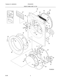 Part Location Diagram of 5303937183 Frigidaire Lower Front Felt Seal with Adhesive