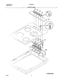 Part Location Diagram of 318293827 Frigidaire Surface Burner Switch