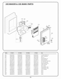 Part Location Diagram of AEQ36756901 LG Ice Maker Assembly