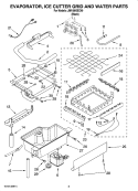 Part Location Diagram of W10863947 Whirlpool Ice Maker Water Distributor Tube