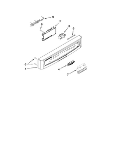 Part Location Diagram of WPW10401479 Whirlpool Handle