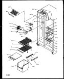 Part Location Diagram of WPC8973801 Whirlpool Freezer Shelf Support