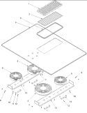 Part Location Diagram of W10823699 Whirlpool Radiant Surface Burner Element 1500W