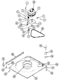 Part Location Diagram of WP21001108 Whirlpool Plastic Motor Pulley