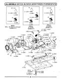 Part Location Diagram of Y303836 Whirlpool Blower Wheel with Clamp