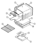 Part Location Diagram of WP74010761 Whirlpool Bake Element