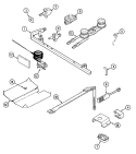 Part Location Diagram of 74007498 Whirlpool Oven Igniter - Vertical Mount Bake and Broil