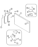 Part Location Diagram of WP61002231 Whirlpool Hinge Washer