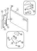 Part Location Diagram of 61005399 Whirlpool Freezer Door Handle