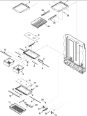 Part Location Diagram of WP67001716 Whirlpool Crisper Drawer Cover Support