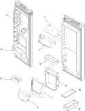 Part Location Diagram of WP67006312 Whirlpool Chiller Door - Clear