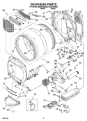 Part Location Diagram of 279973 Whirlpool High Limit Thermostat and Thermal Cut-Off Kit