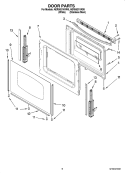 Part Location Diagram of WP8053948 Whirlpool Inner Oven Door Glass