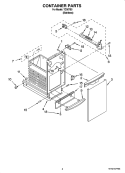 Part Location Diagram of W10813881 Whirlpool Container Panel Front