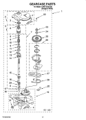 Part Location Diagram of 285352 Whirlpool Oil Seal Kit for Gearcase Input Shaft