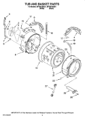 Part Location Diagram of W10822553 Whirlpool Shock Absorber