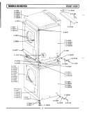 Part Location Diagram of WP8563585 Whirlpool Leveling Foot & Nut