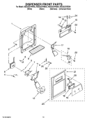 Part Location Diagram of WP2194719 Whirlpool Levers Retainer/Clip