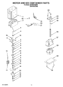Part Location Diagram of WP2318082 Whirlpool Ice Ejector Bar