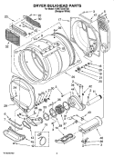 Part Location Diagram of WPW10359271 Whirlpool Drum Support Roller Shaft - Right Hand Threads
