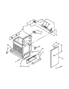 Part Location Diagram of W10896972 Whirlpool HANDLE