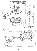 Part Location Diagram of 8268383 Whirlpool Chopper Assembly