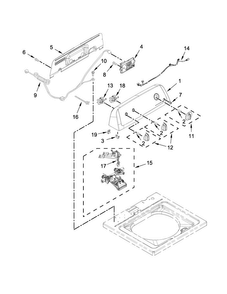 Part Location Diagram of W11210459 Whirlpool Water Inlet Valve