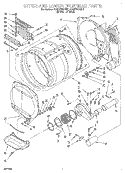 Part Location Diagram of WPW10314173 Whirlpool Dryer Drum Support Roller