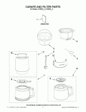 Part Location Diagram of WPW10505658 Whirlpool Carafe - Black/Clear