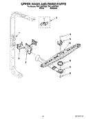 Part Location Diagram of WP8268321 Whirlpool Upper Wash Arm Mount