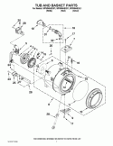 Part Location Diagram of W11106747 Whirlpool Front Load Washer Bellow