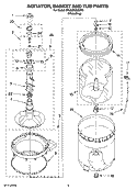 Part Location Diagram of W10772621 Whirlpool Washplate Bolt