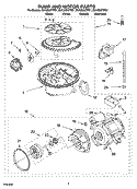 Part Location Diagram of WP8269208 Whirlpool Dishwasher Thermistor