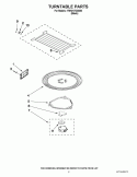 Part Location Diagram of WPW10466420 Whirlpool Microwave Turntable Motor
