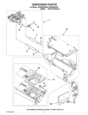 Part Location Diagram of WPW10365885 Whirlpool Dispenser Drawer Assembly