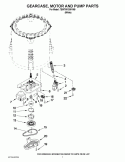 Part Location Diagram of WPW10276397 Whirlpool Drain Pump - 120V 60Hz