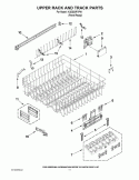 Part Location Diagram of WPW10195623 Whirlpool Drawer Track