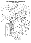 Part Location Diagram of W10820051 Whirlpool Water Level Switch