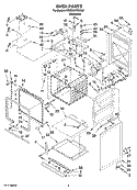 Part Location Diagram of WPW10181438 Whirlpool Electronic Control Board