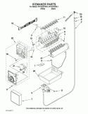 Part Location Diagram of WPW10420083 Whirlpool Refrigerator Water Inlet Valve Assembly