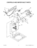 Part Location Diagram of WPW10683603 Whirlpool Washer Water Inlet and Valve Assembly