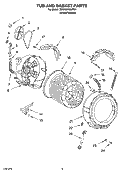 Part Location Diagram of WP8182703 Whirlpool Shock Absorber