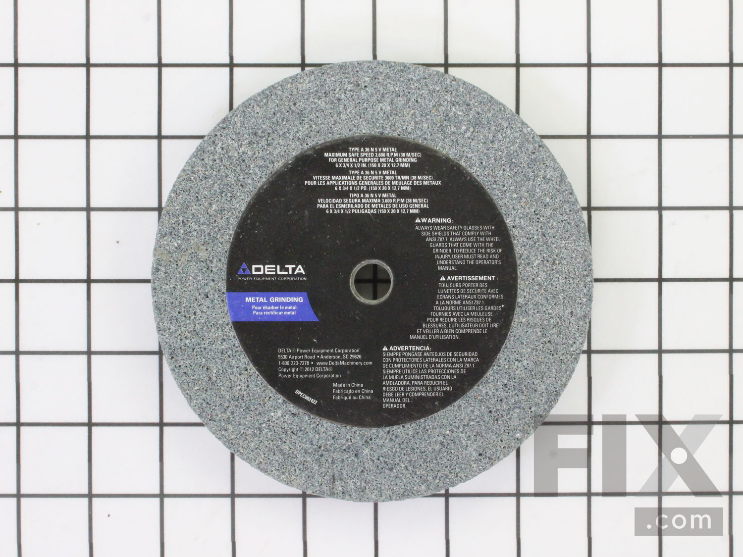 OEM Delta Angle Grinder Wheel #36 Grit 