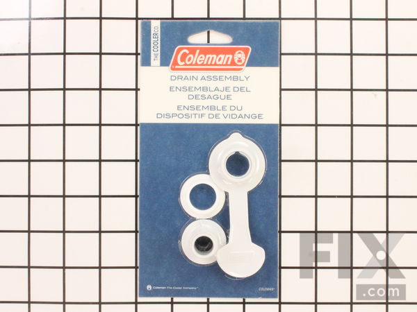 12145270-1-M-Coleman-3000005299-Drain Assembly - Fits most regular coolers - Drain Nut 1 1/16 in