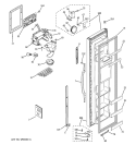 FREEZER DOOR Diagram and Parts List for  General Electric Refrigerator