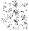 MICROWAVE Diagram and Parts List for  General Electric Microwave