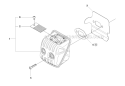 Muffler Diagram and Parts List for 2010-09 Husqvarna Chainsaw