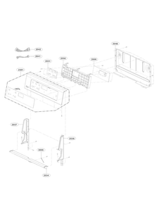 Controller Parts Diagram and Parts List for 00 LG Range