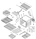 OVEN Diagram and Parts List for  Jenn-Air Microwave Oven Combo